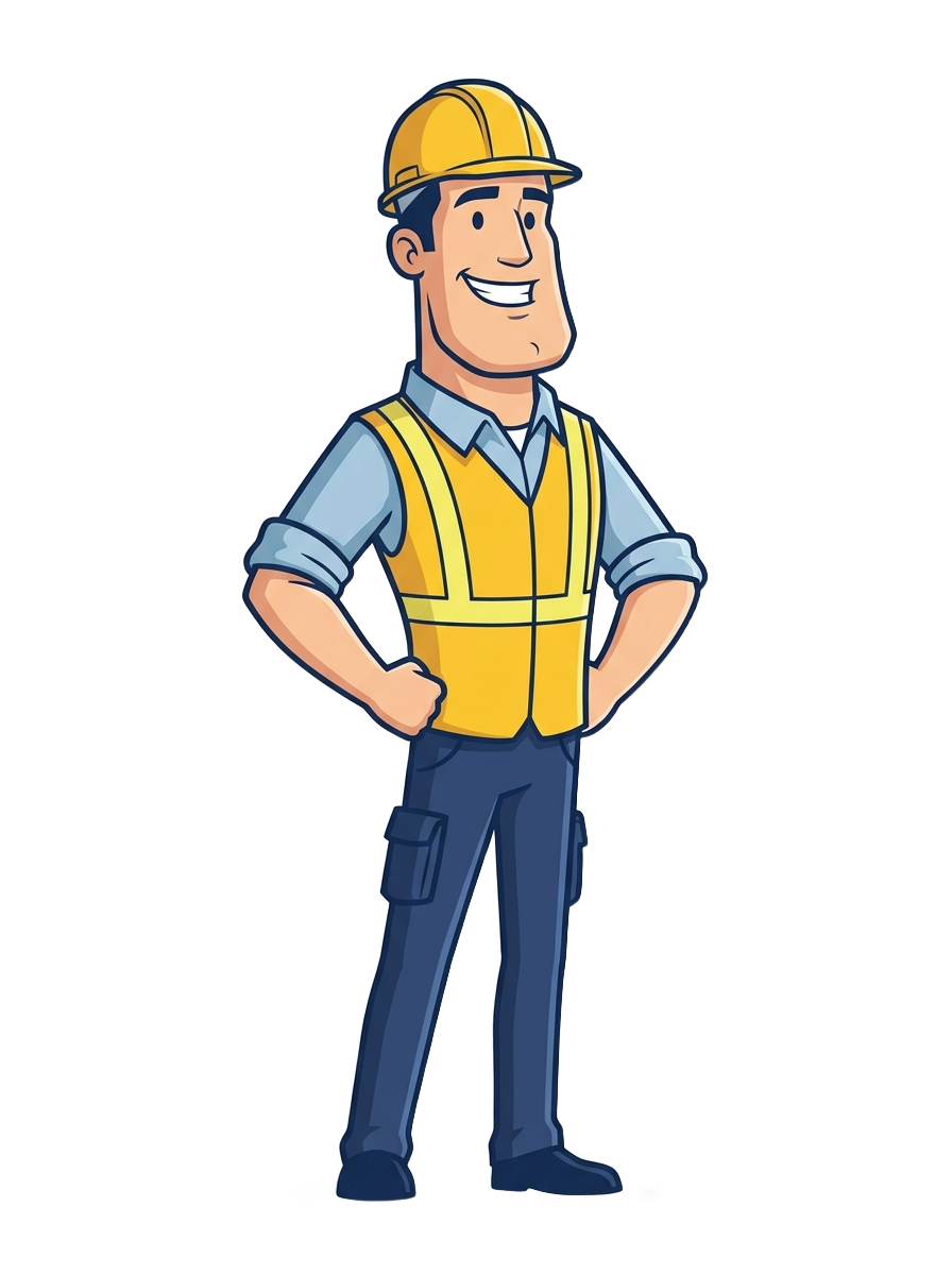Pool fence company mascot